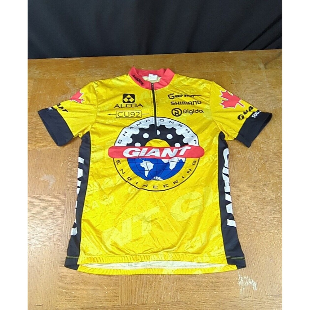 Vtg Y2K SUGOI Giant Canada Championship Engineering Bike Jersey Men's‎ Size L
